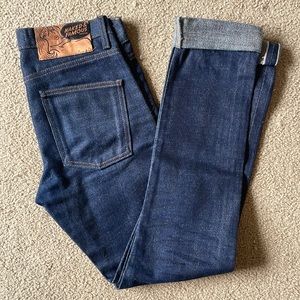 Naked & Famous Indigo & Copper Raw Selvedge Denim Jeans